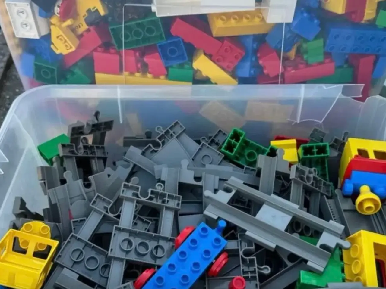 Billede 1 - Lego Duplo tog og klodser