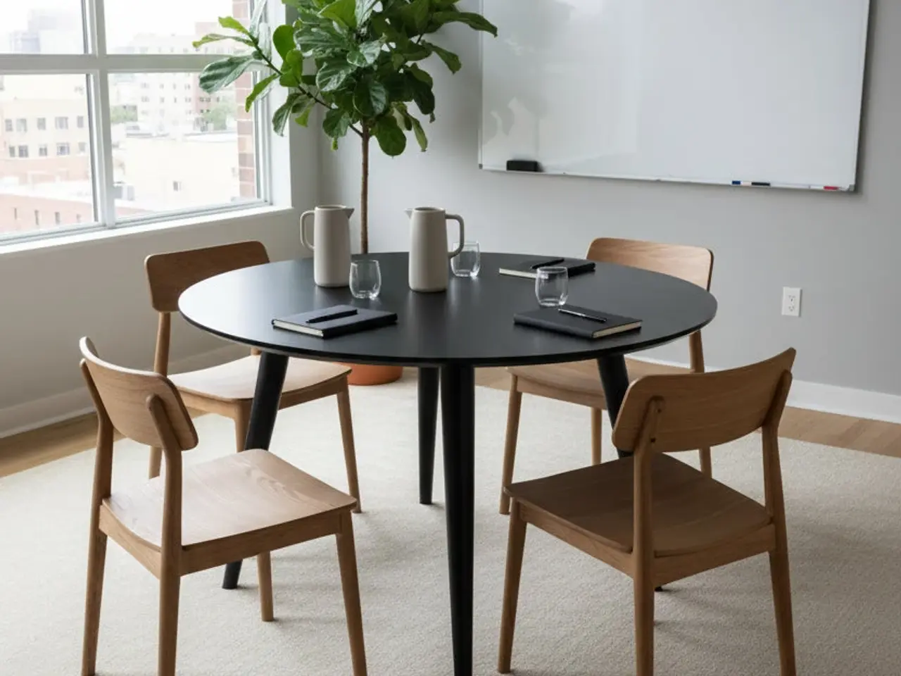 Billede 2 - Bord – Sort Ø120 cm