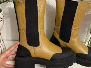 Læder camel boot