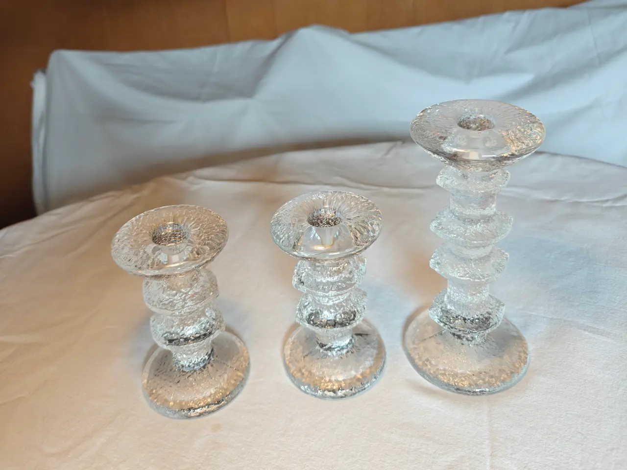 Billede 3 - Festivo Littala lysestager 1 med 4 ringe 2 med 2 r