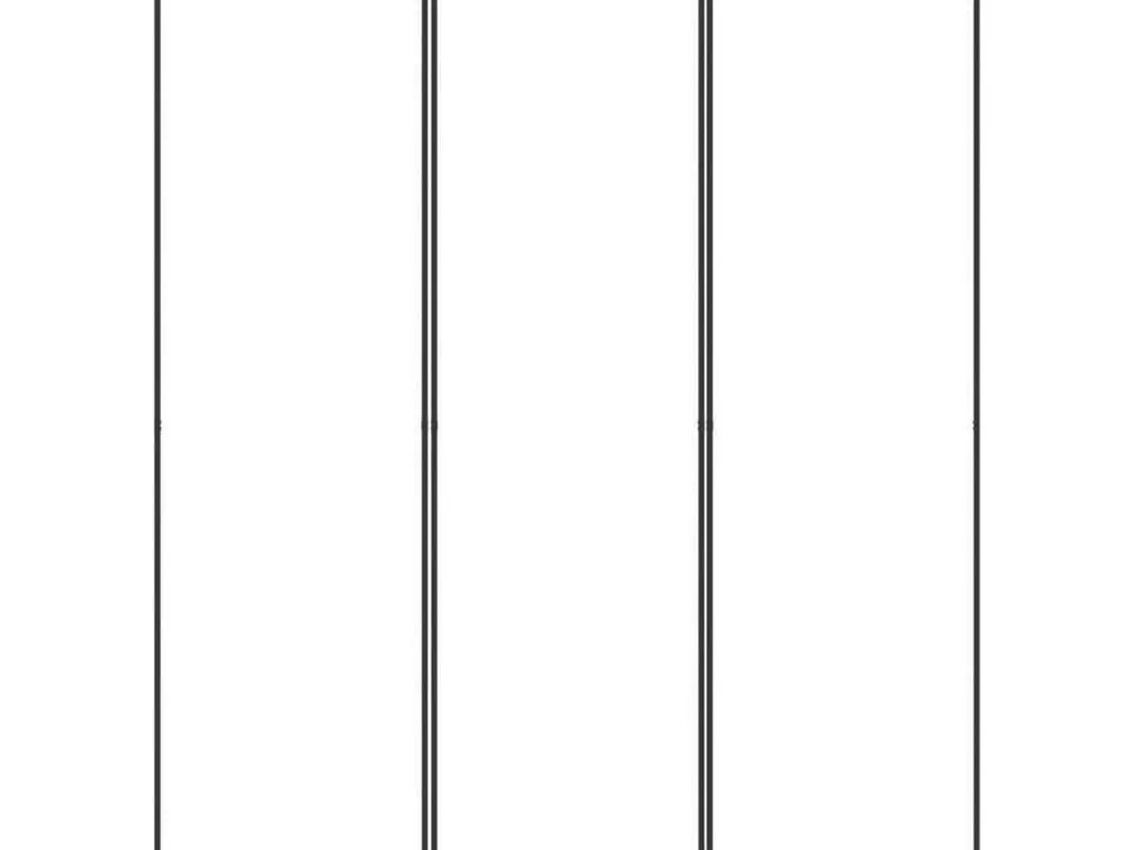 Billede 3 - Rumdeler med 3 paneler 150 x 200 cm - hvid