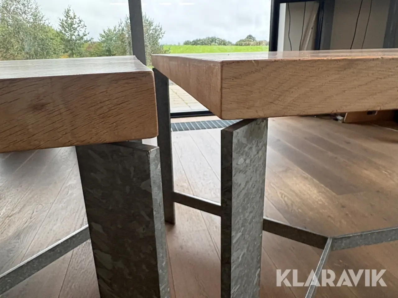 Billede 10 - Konference / kantine borde massiv egetræ - 3 styk