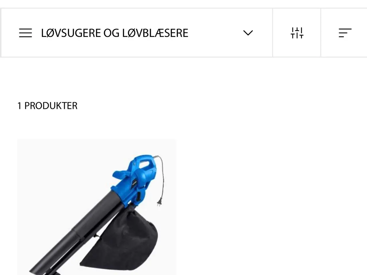 Billede 1 - Næsten ny Løvsuger /-blæser