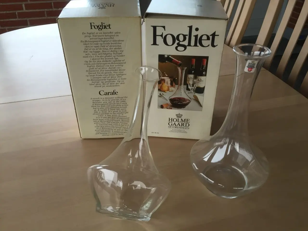 Billede 1 - Holmegaard Fogliet karaffel