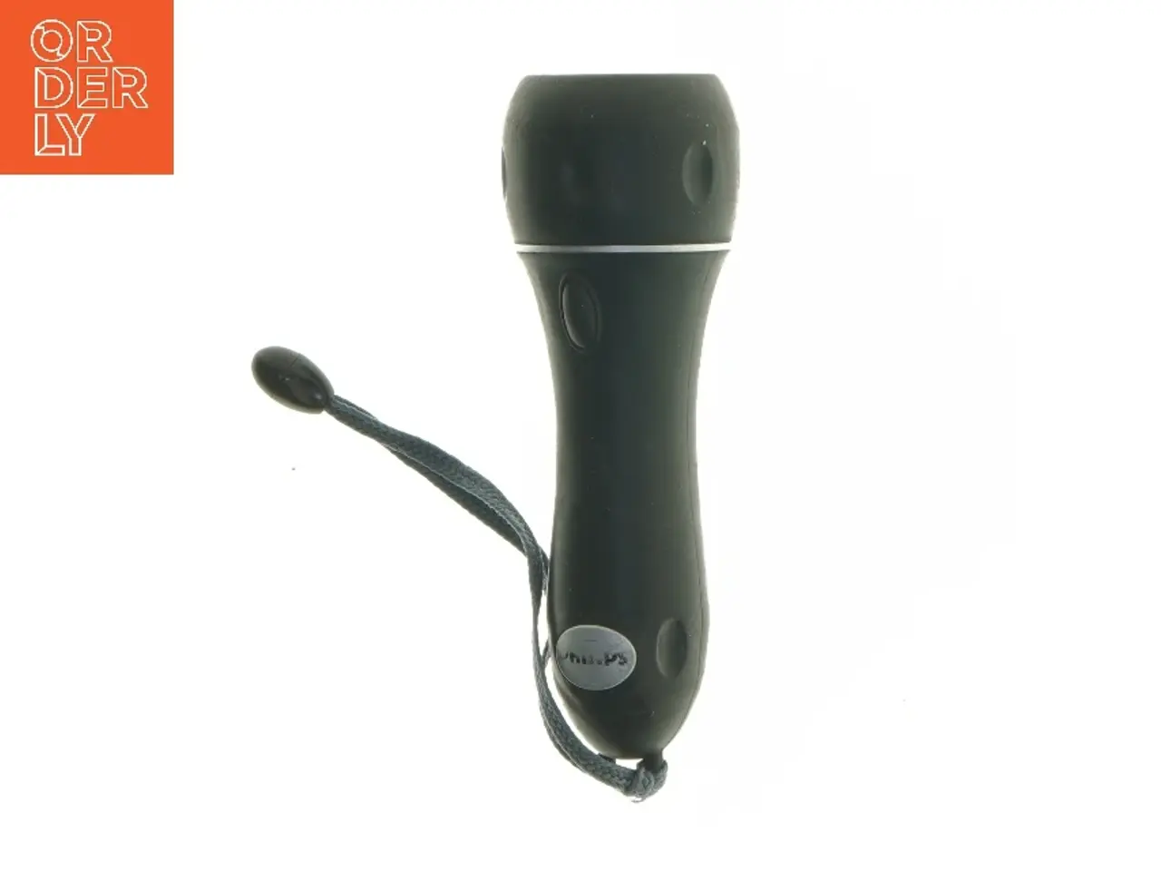Billede 1 - Sort lommelygte med snor (str. 16 cm)