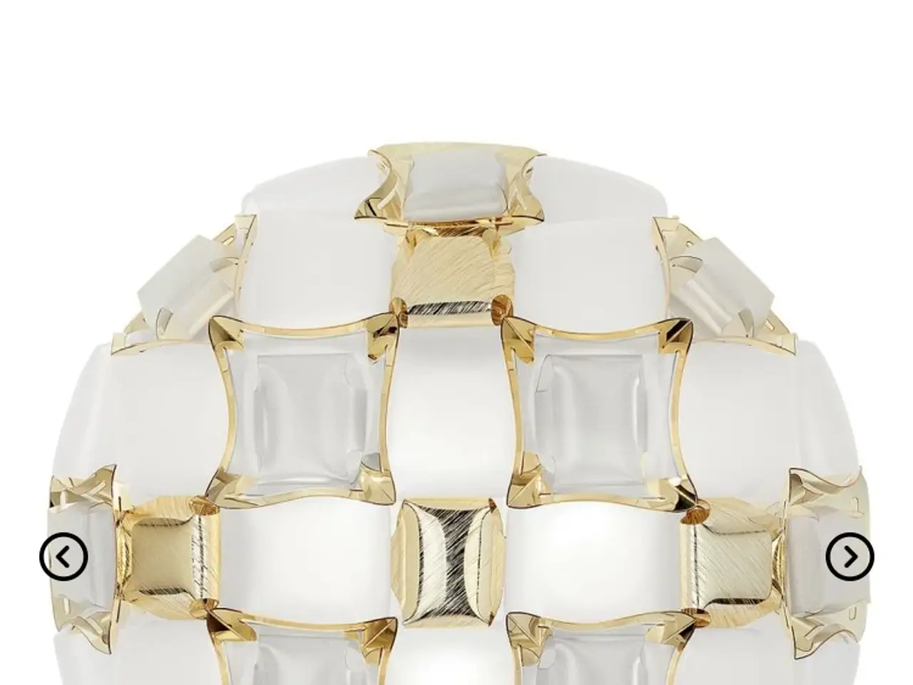 Billede 1 - Mida plafond Ø50 hvid/guld lampe