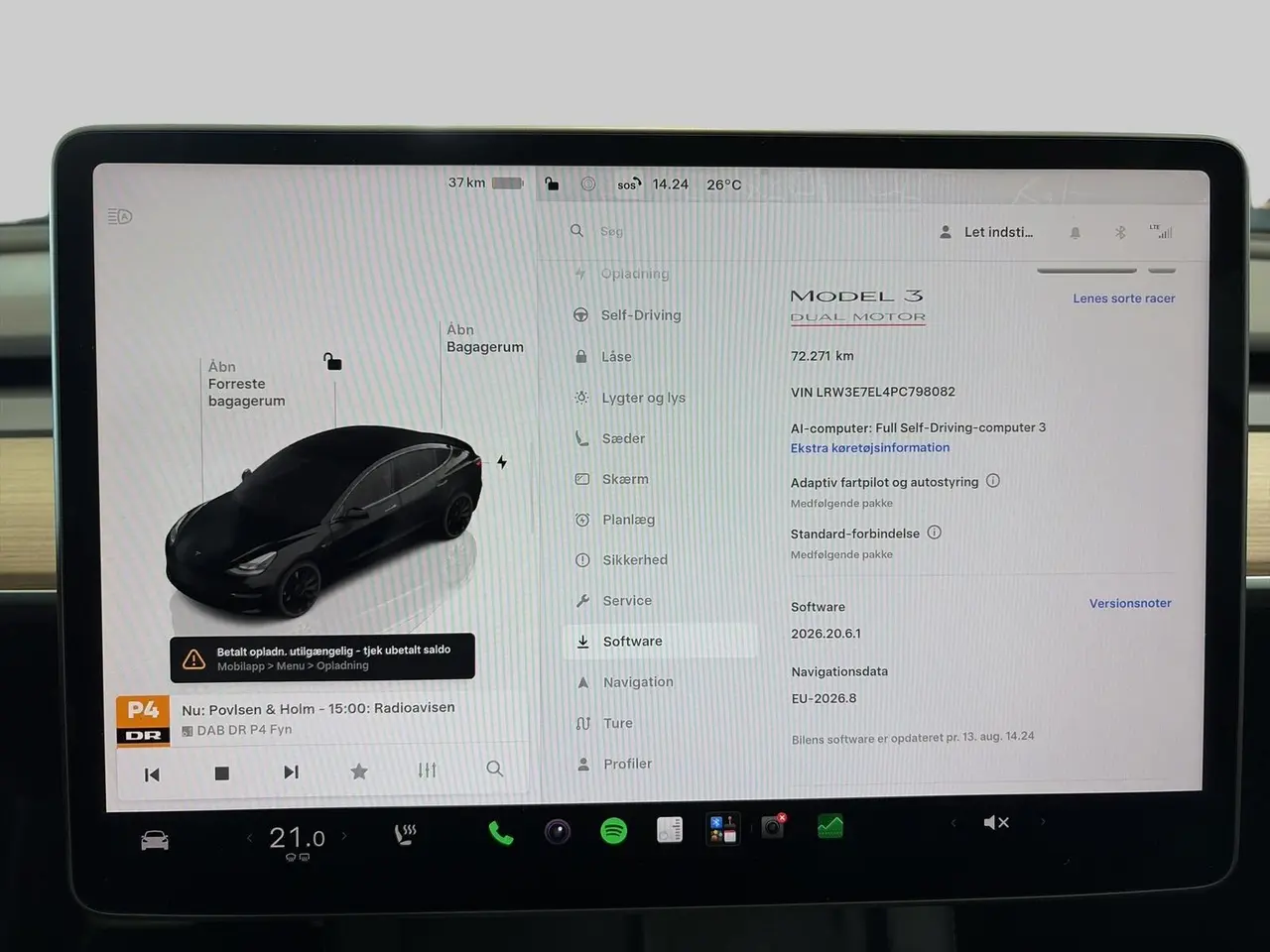 Billede 10 - Tesla Model 3  Performance AWD