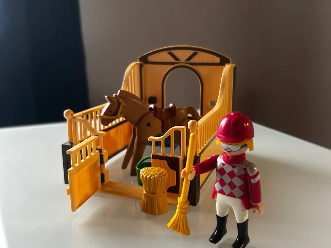 Billede 1 - Playmobil heste luftrør med rytter 