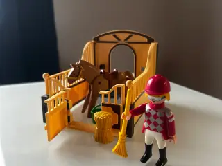 Playmobil heste luftrør med rytter