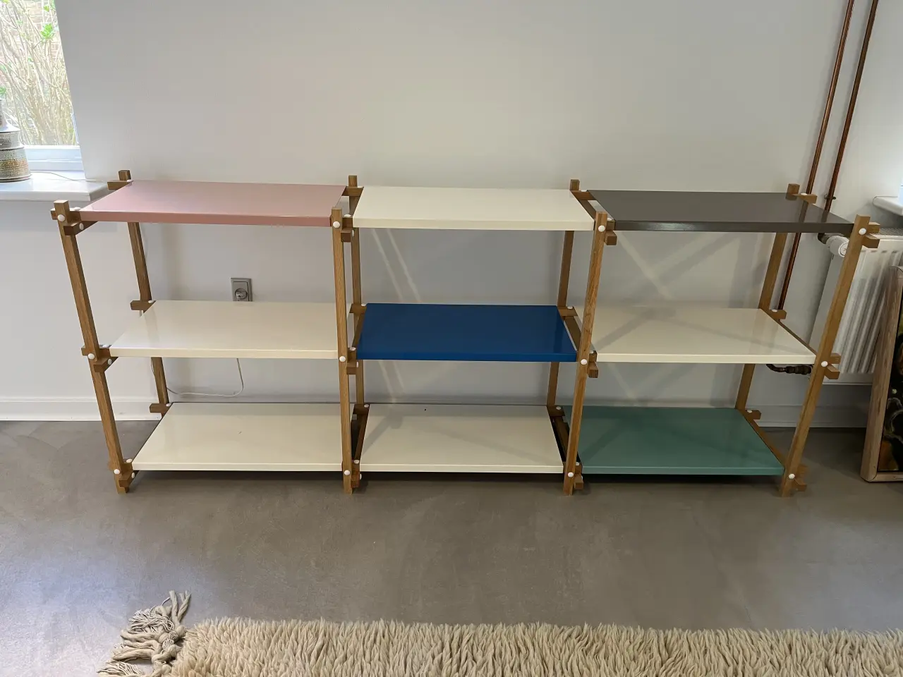 Billede 2 - HAY Woody Shelving Soaped Oak Frame Unit