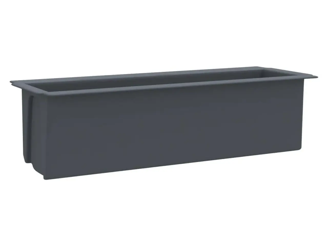 Billede 4 - Blomsterkasser til Euro‑paller - 12 stk., 36×13,5×9,5 cm, PP, grå