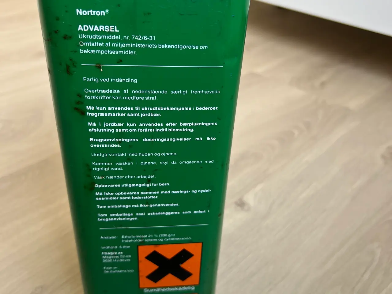 Billede 2 - Nortron ukrudtsbekæmpelse dunk 5L