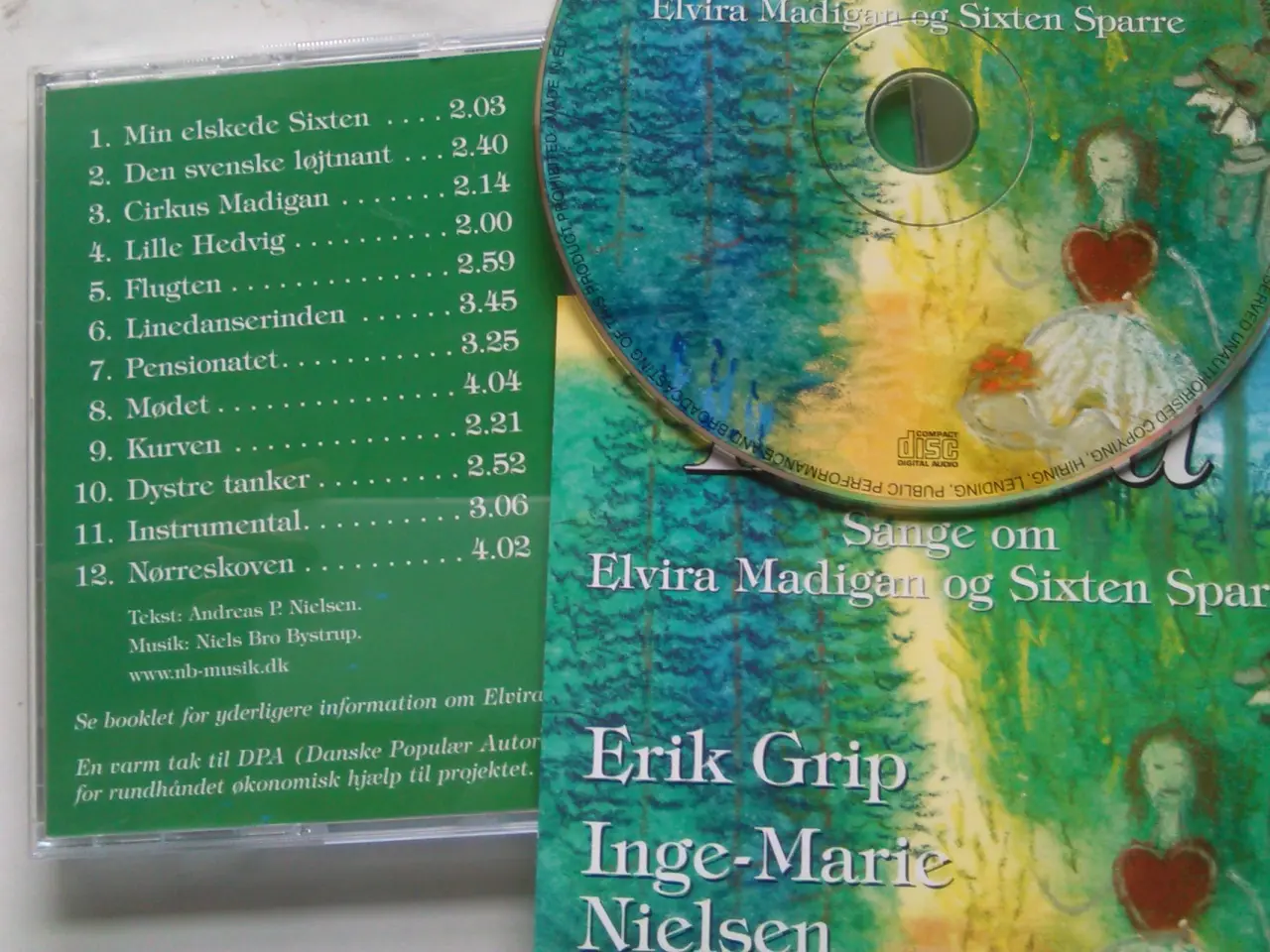 Billede 1 - ERIK GRIP & INGE-MARIE NIELSEN: ELVIRA MADIGAN OG