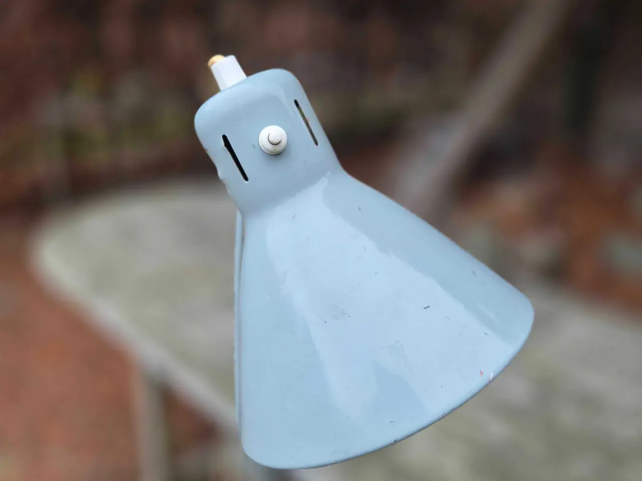 Billede 3 - Grå retro arkitektlampe med rækkevidde
