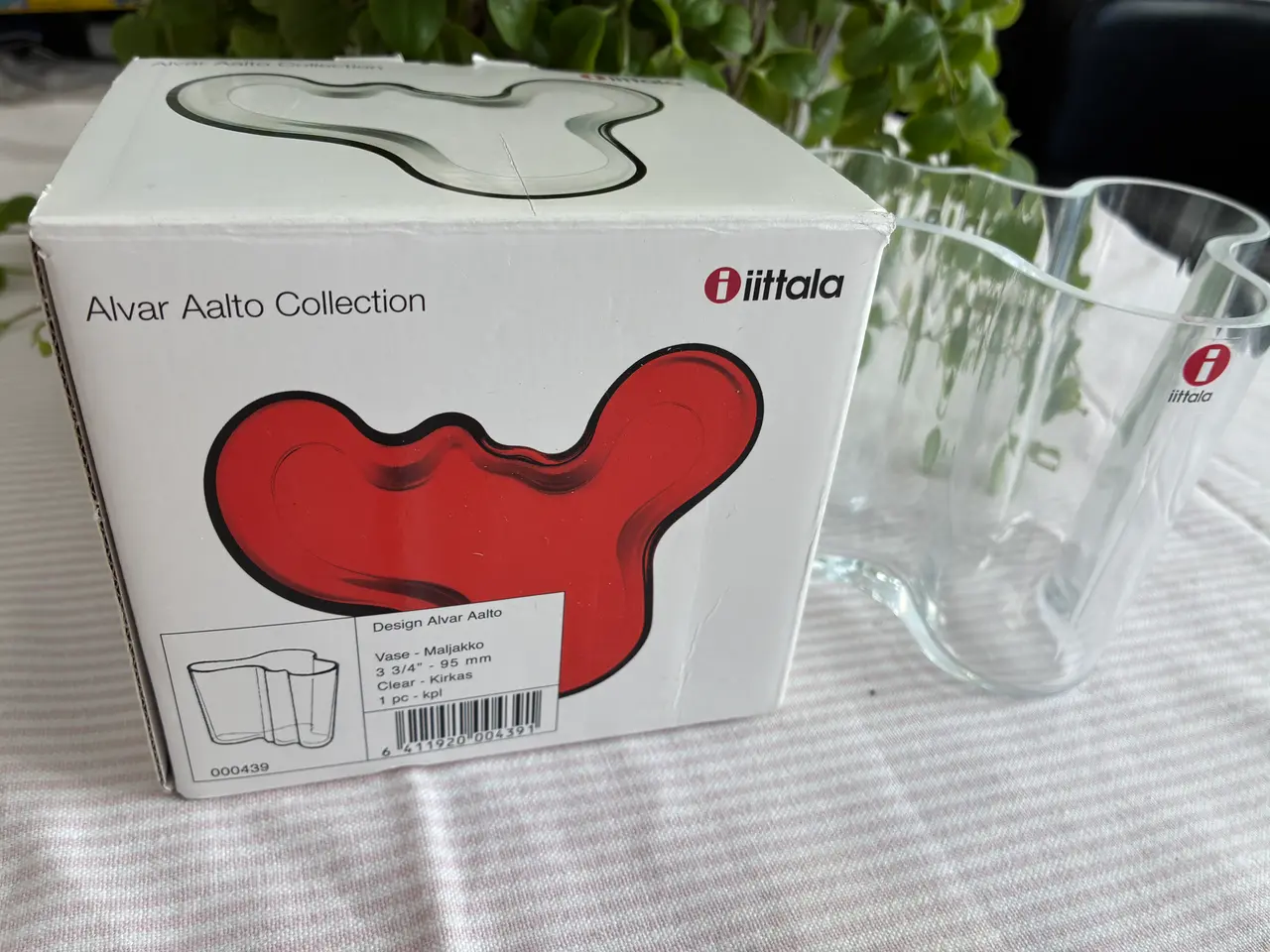 Billede 2 - Alvar Aalto vase -  Iittala -  95 mm - klar