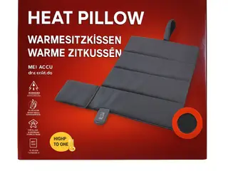 2 stk. opvarmet siddepude m usb opladelig foldbar(ubrugt)