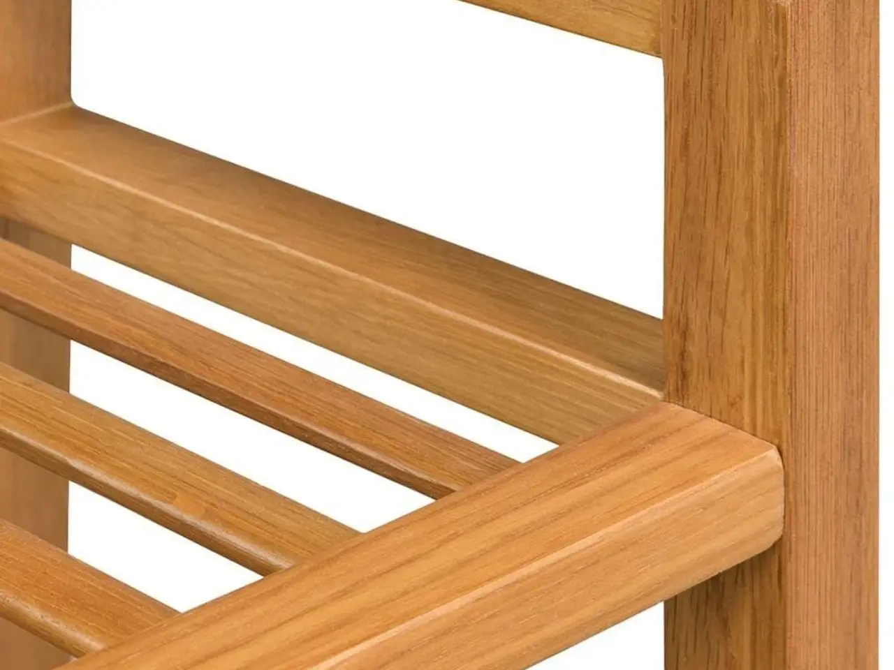 Billede 4 - Skostativ med 2 hylder 49,5x27x40 cm massivt egetræ