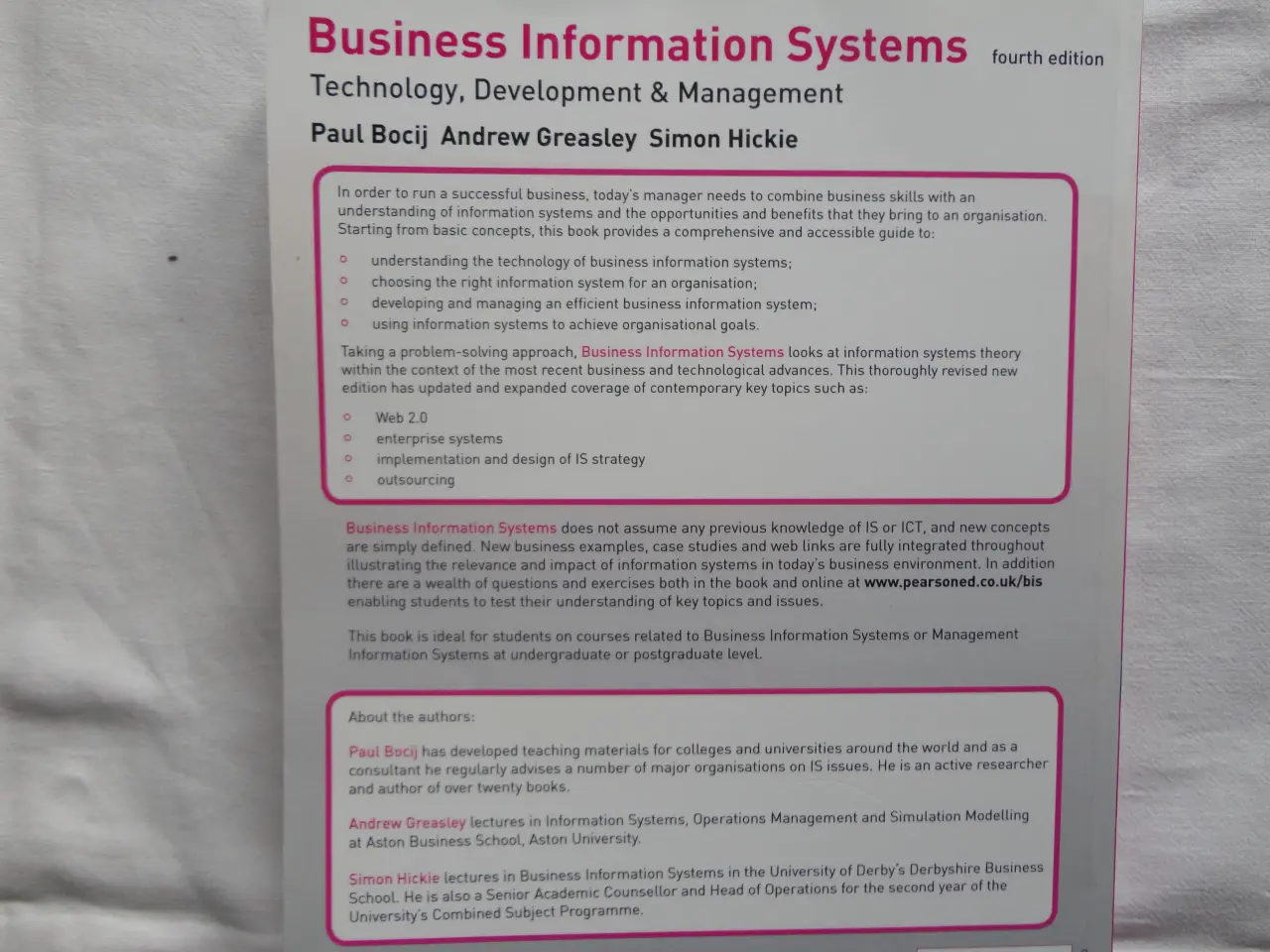 Billede 2 - Business Information Systems :