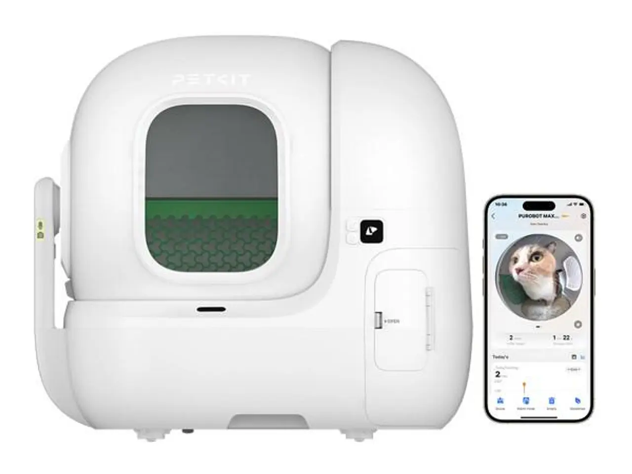 Billede 1 - PETKIT Purobot Max Pro - åben kattebakke, hvid