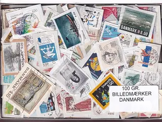 Danmark 100 g. Billedmærker Enkeltklip - Ny varer hjemkommet 25 - 08 - 2024