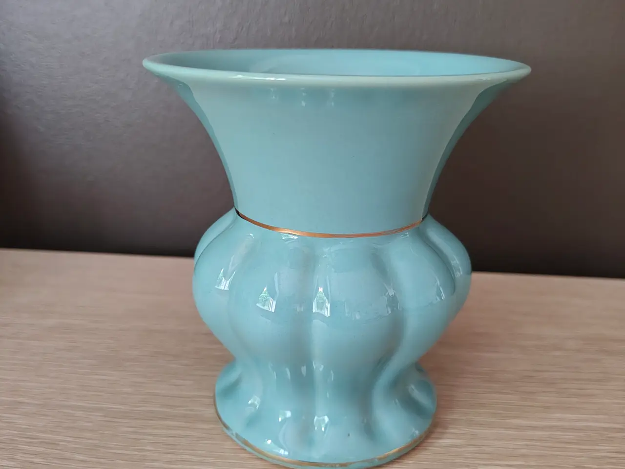Billede 1 - Flot turkis Johgus vase