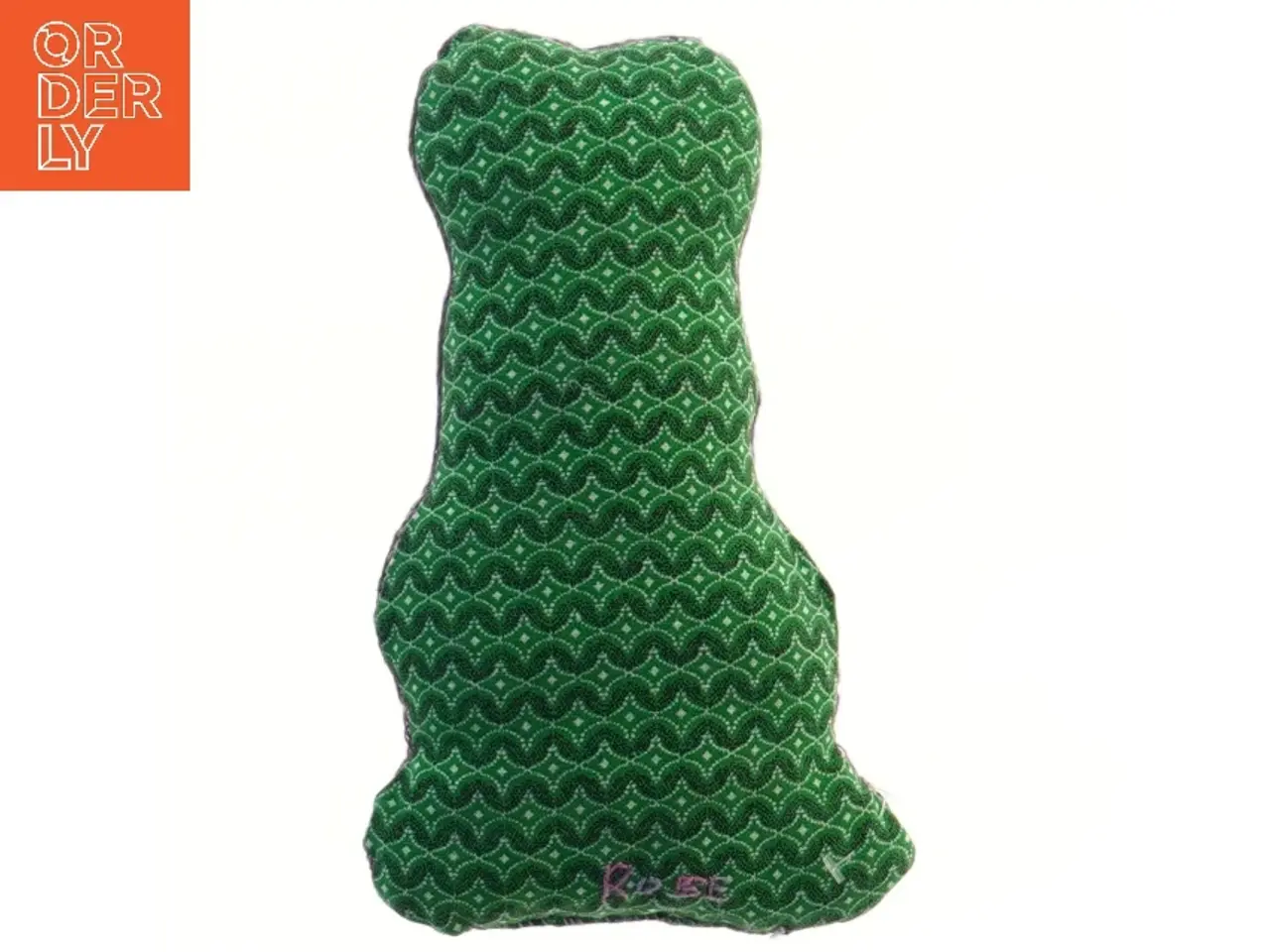 Billede 2 - Bamse med broderi (str. 22x13,5 cm)