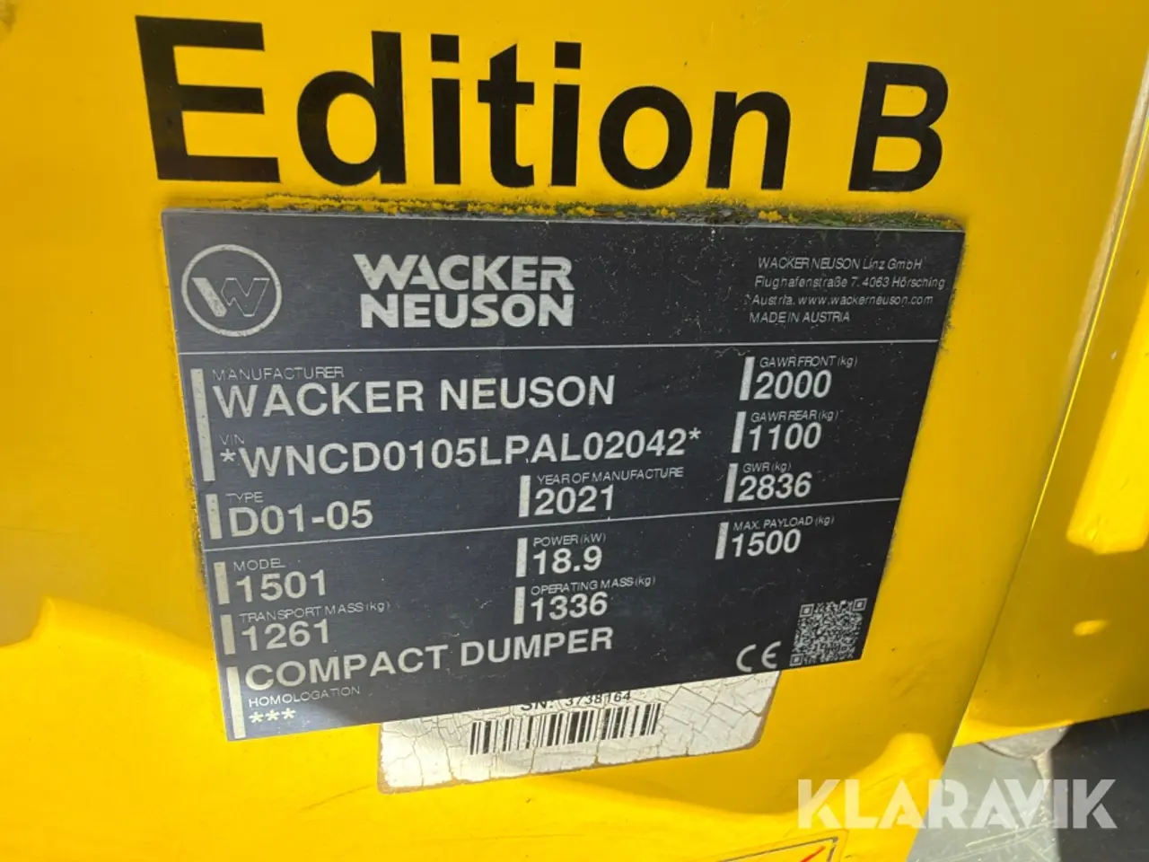 Billede 5 - Dumper Wacker Neuson 1501s