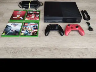 Xbox One 2 kontroller 4 spiller med kabler