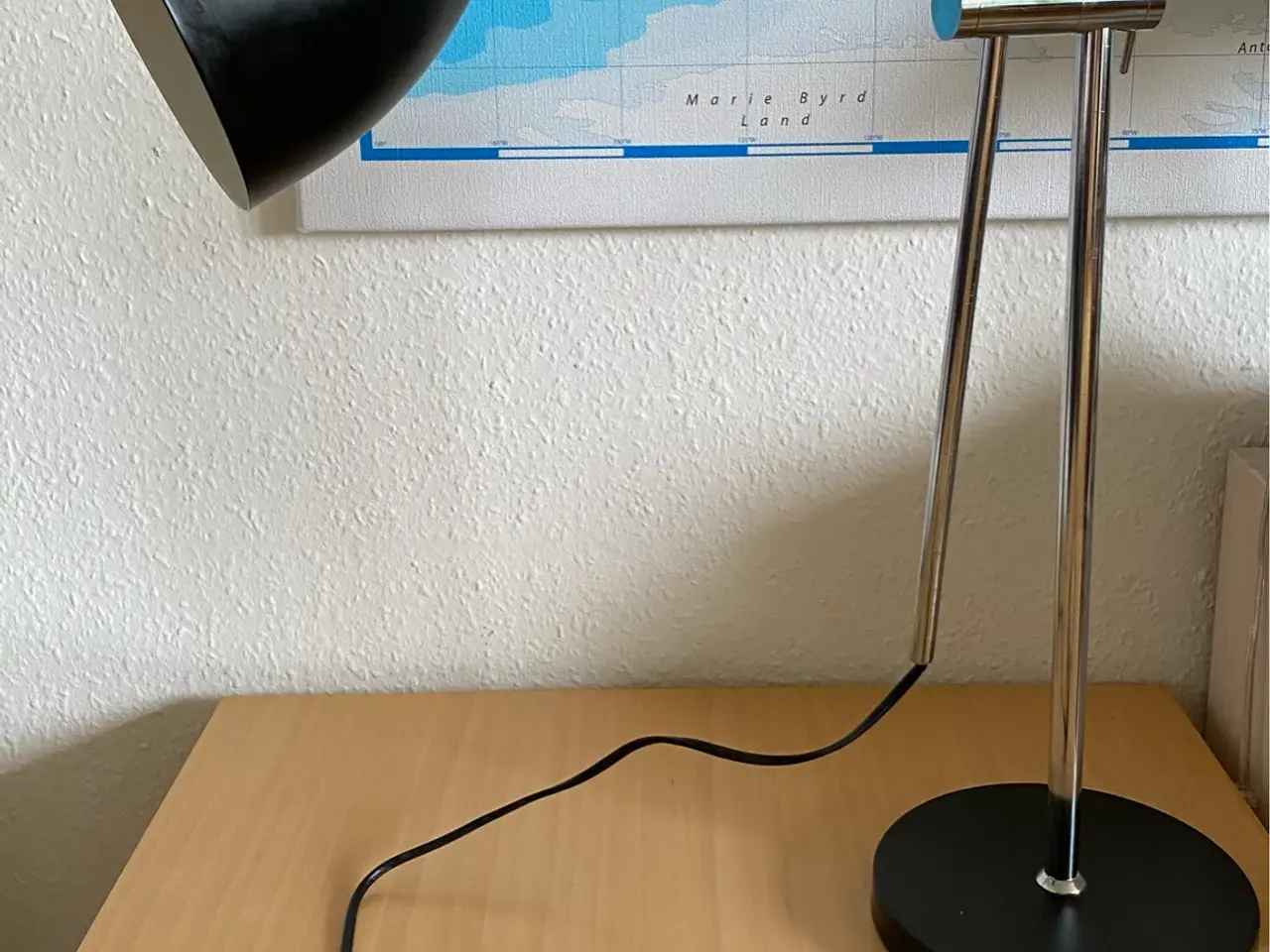 Billede 2 - Sort/krom bordlampe - skrivebordslampe,