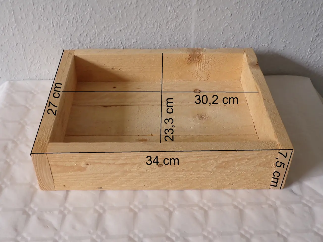 Billede 9 - Bakke genbrugstræ 34 x 27 cm