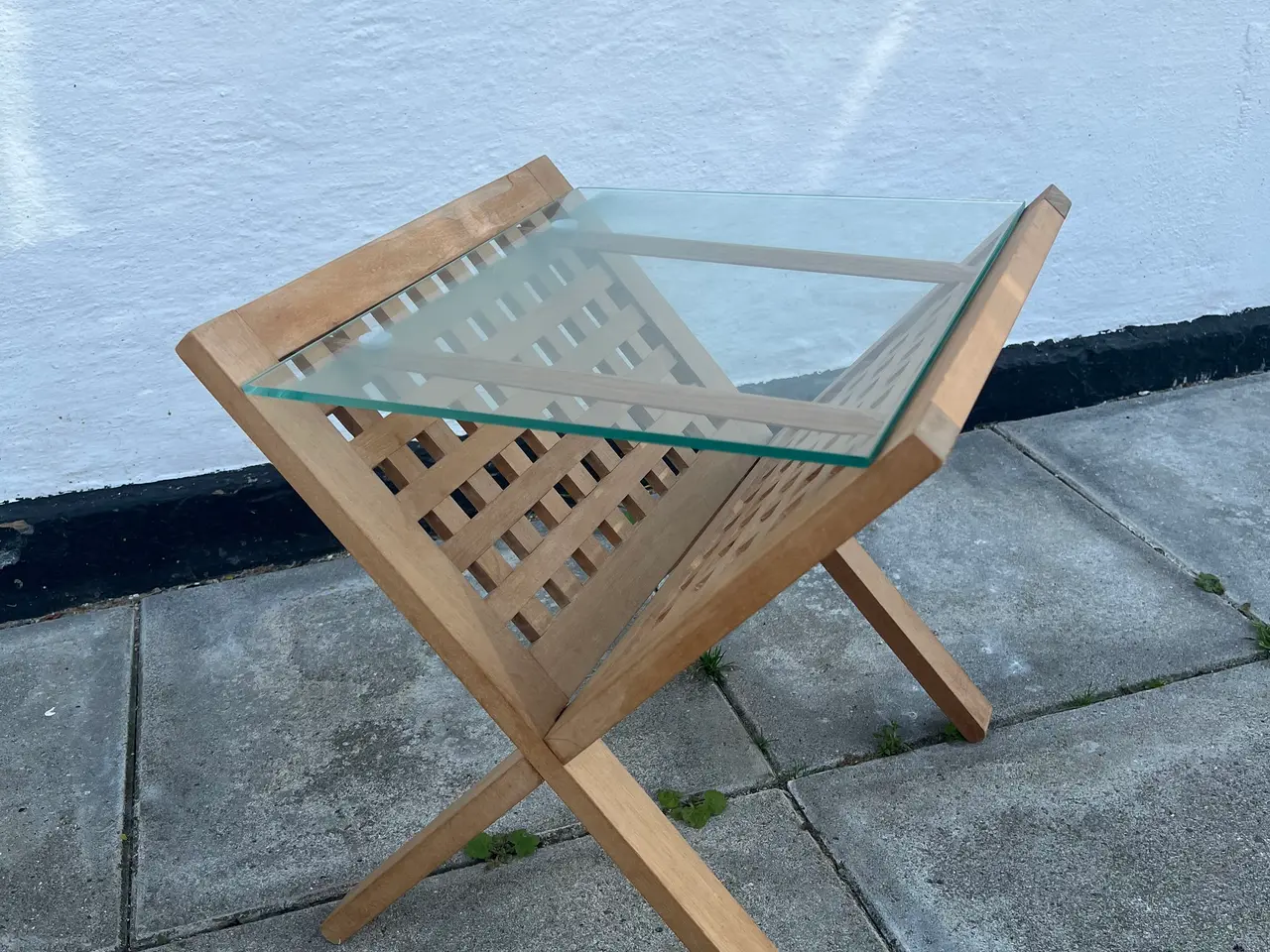 Billede 2 - Trip Trap vintage magasinholder med glasplade
