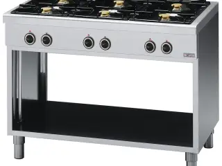 Gaskomfur 6 blus (3x 3,6 kW & 3x 5 kW)