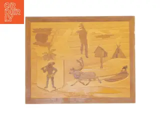Vægdekoration træ (str. 26,5x21 cm)