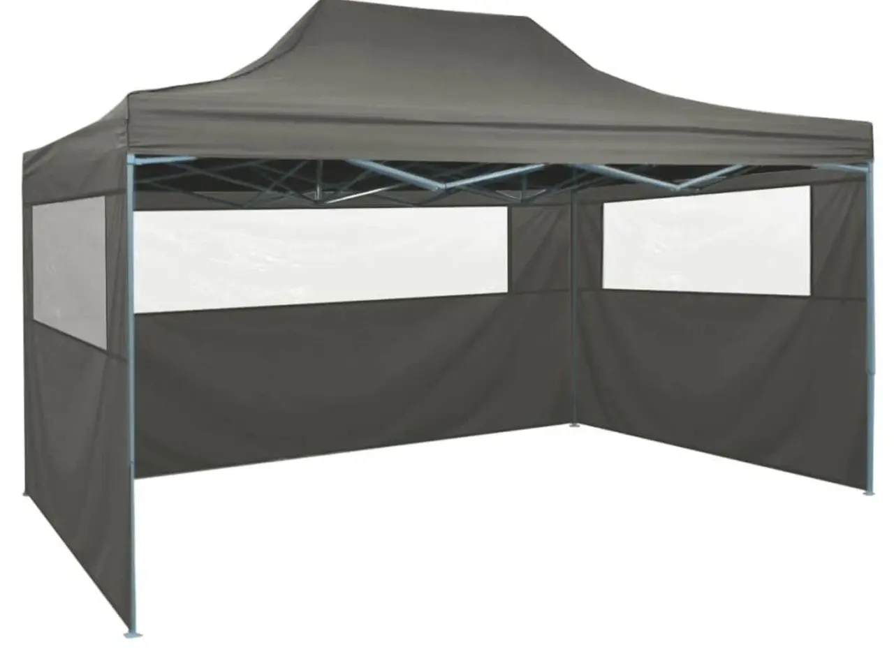 Billede 1 - Foldbart partytelt med 3 sidevægge 431×291×315 cm - antracitgrå