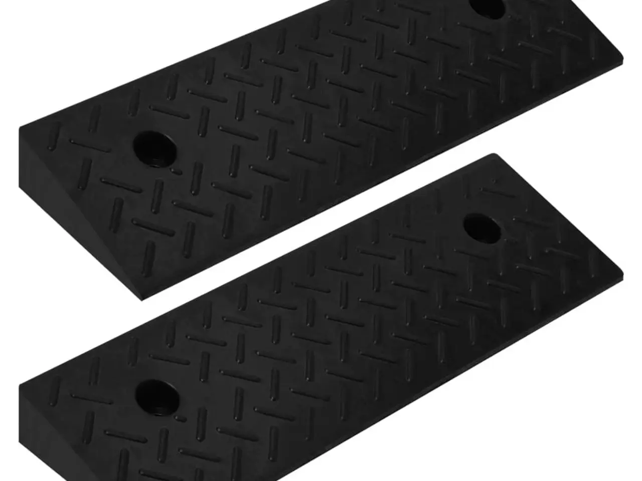 Billede 1 - Kantstensramper - 2 stk. gummi 50 × 17,5 × 5 cm, sort