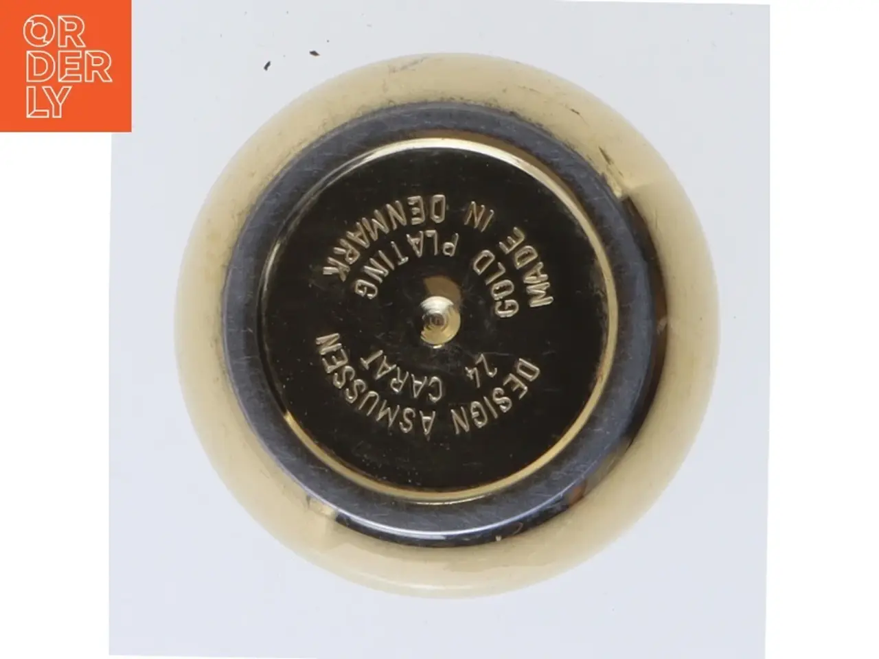 Billede 4 - Guldplateret lysestage fra Samuelsen Caray (str. Ø 5,5x2 cm)