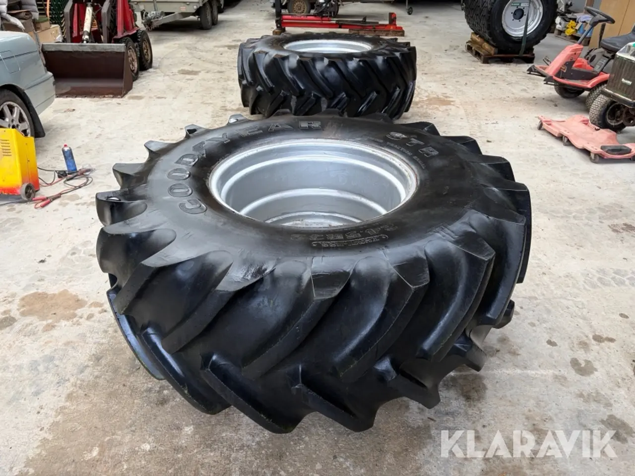 Billede 3 - Hjul Goodyear STR 24.5 R32 med Bredal-nav 2 Styk