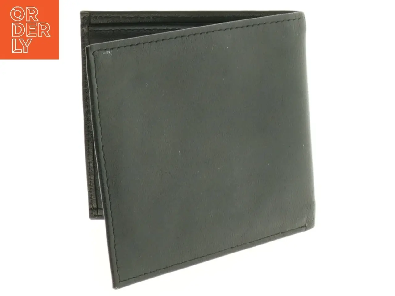 Billede 2 - Sort læderpung (str. 12 x 10 cm)