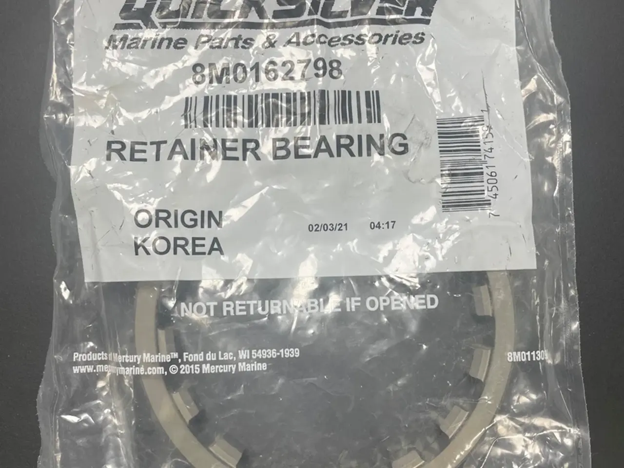 Billede 1 - Quicksilver Retainer Bearing