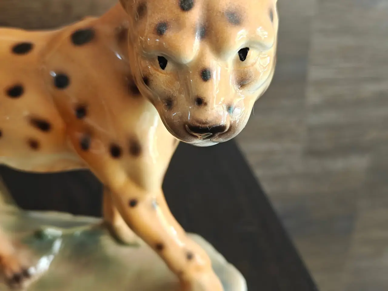 Billede 8 - Leopard porcelæns figur i vintage stil