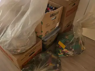93,5 kg. blandet LEGO