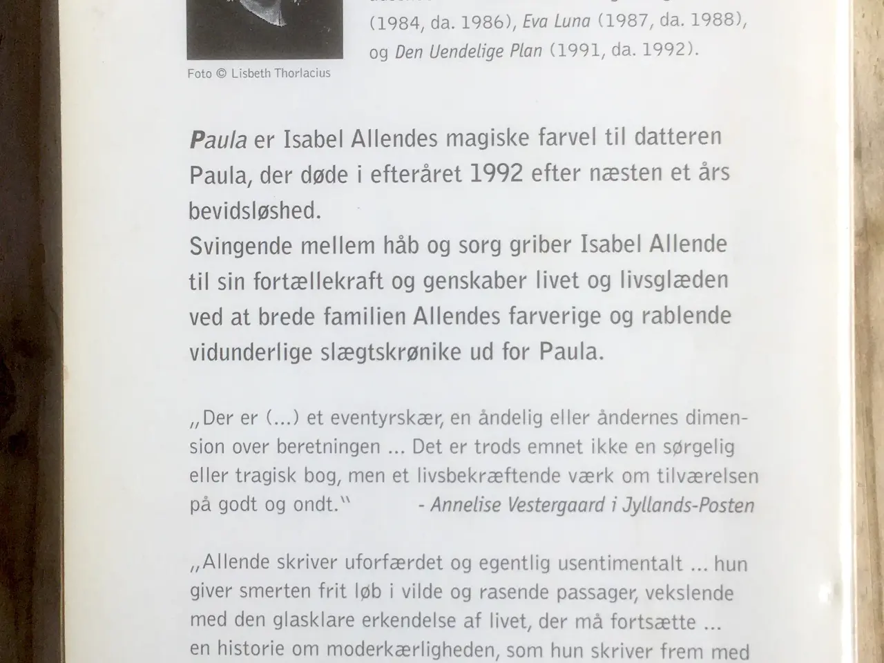 Billede 2 - Paula, Isabel Allende, genre: drama