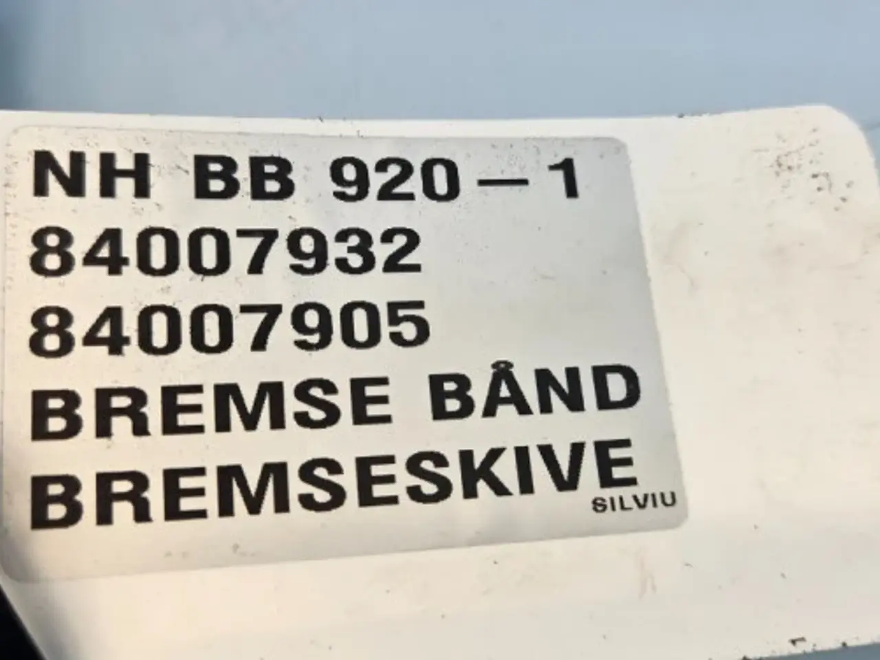 Billede 17 - New Holland BB920 Bremse 84007932