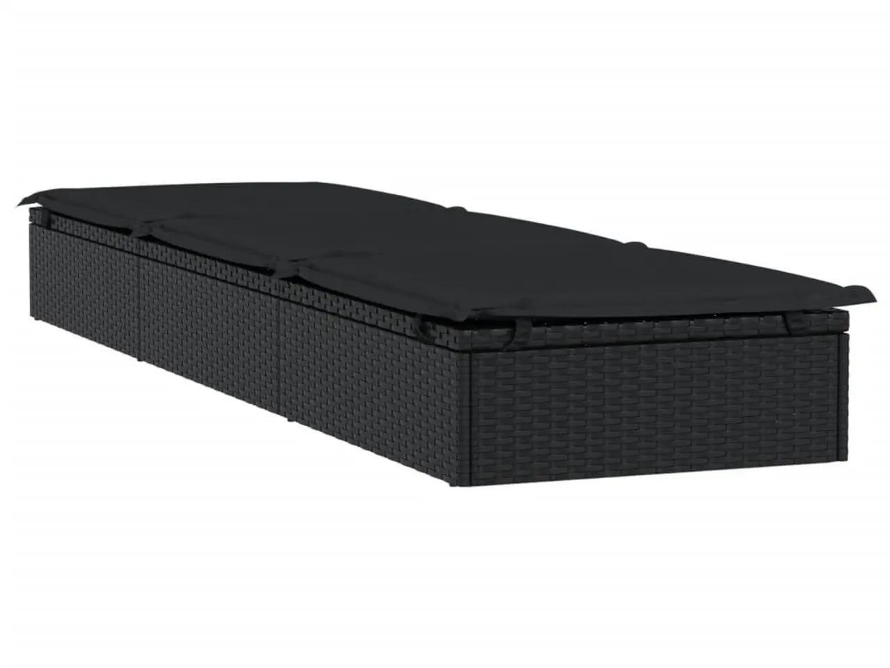 Billede 5 - Liggestol 1 stk. med bord polyrattan sort