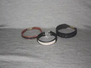 Læder armbånd 3 stk.