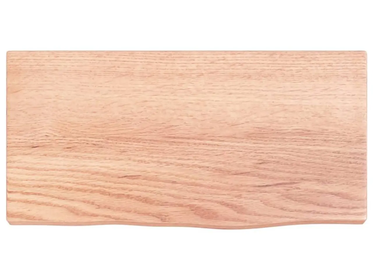 Billede 2 - Væghylde i massivt egetræ 40 x 20 x 2 cm - lysebrun
