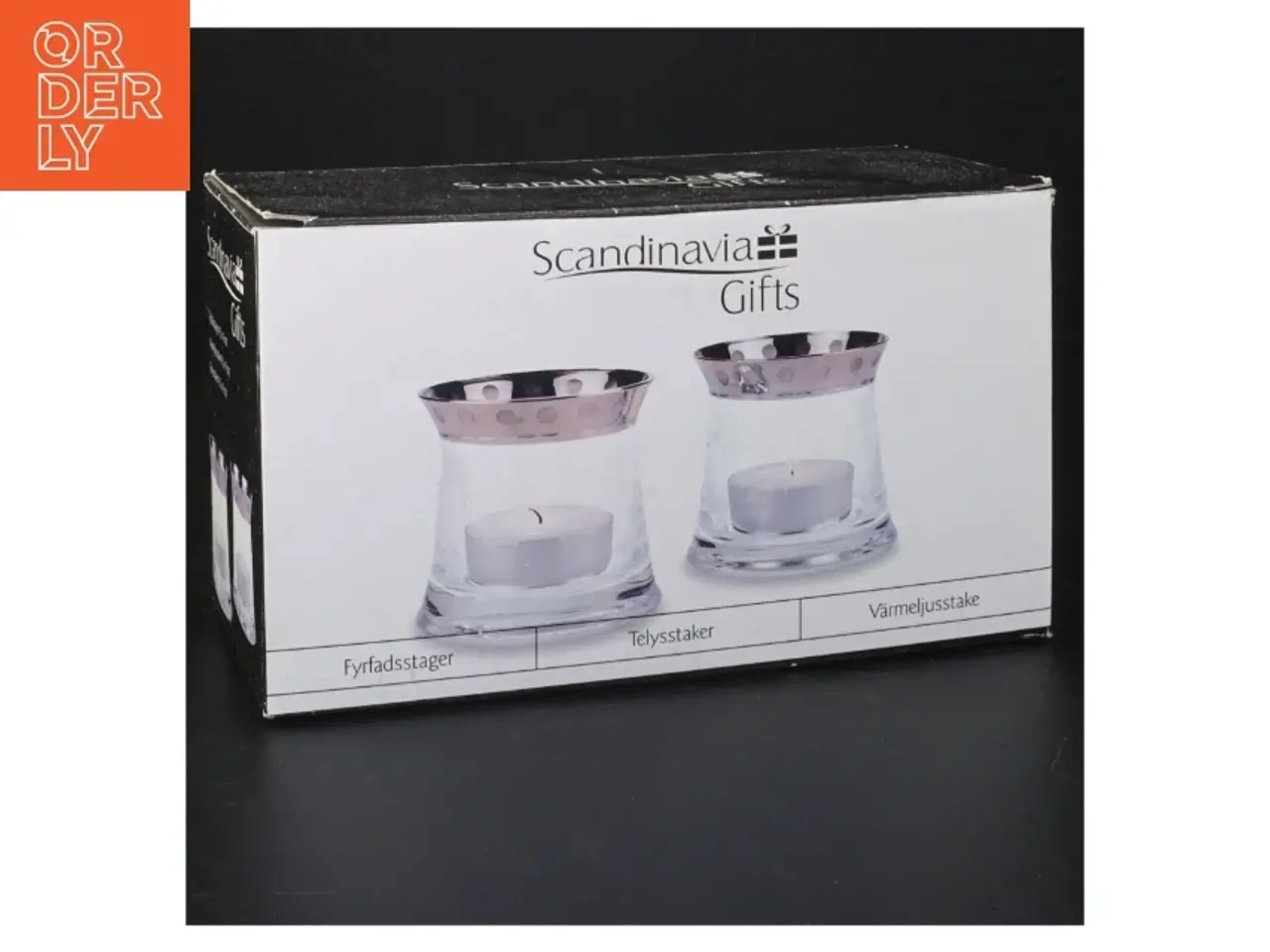 Billede 3 - Glaslysestager fra Scandinavian Design (str. 9,5 x 9 cm)