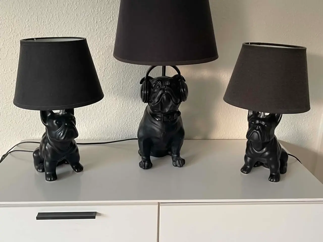 Billede 1 - Tre dekorative hundelamper