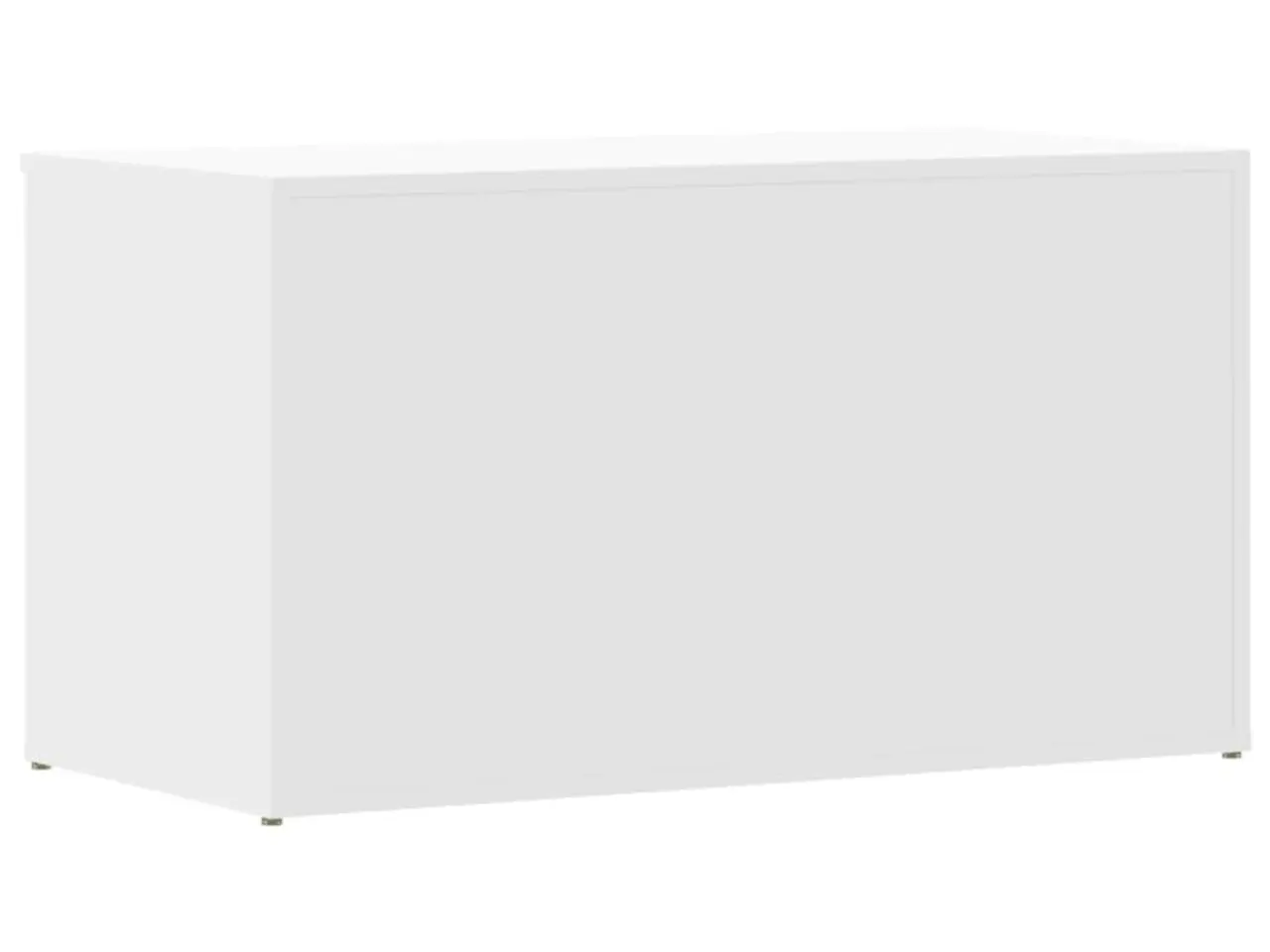 Billede 6 - Opbevaringskasse 84×42×46 cm i konstrueret træ - hvid