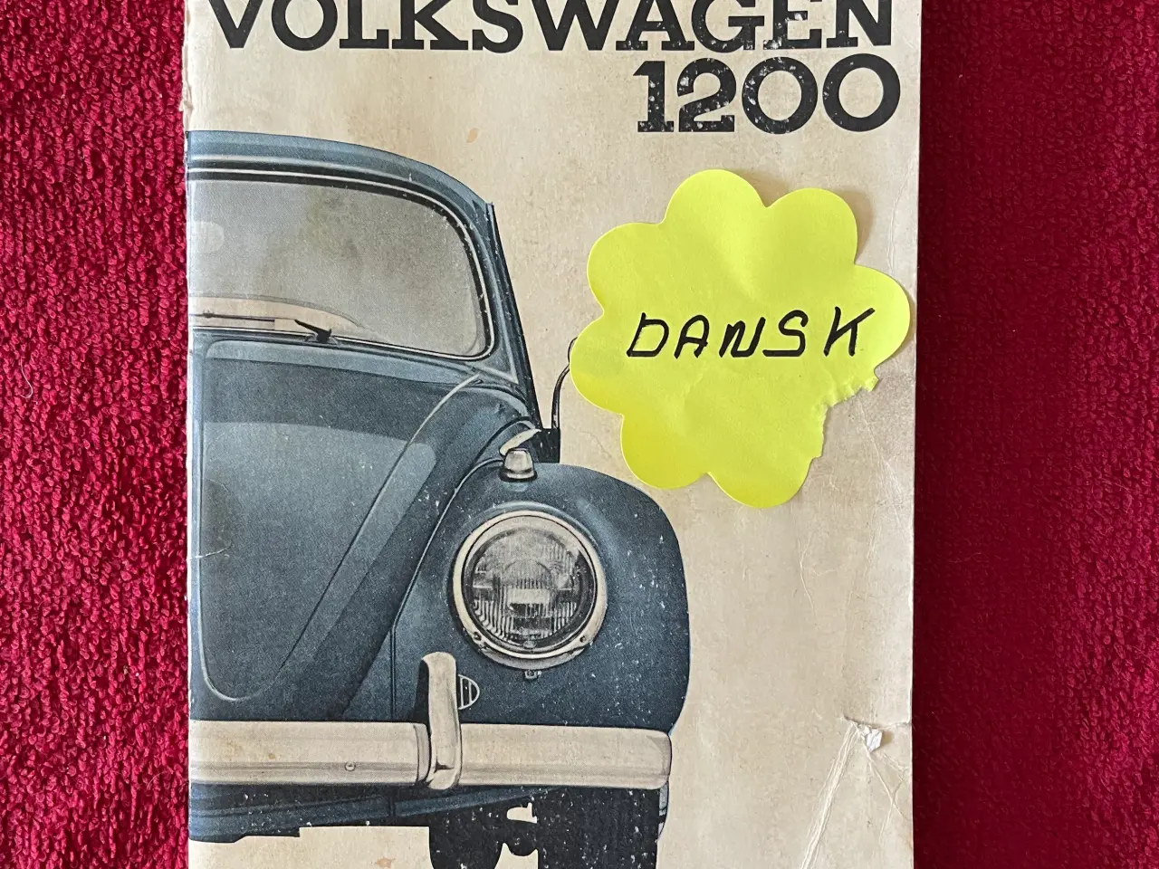 Billede 1 - Instruktionsbog Volkswagen 1200
